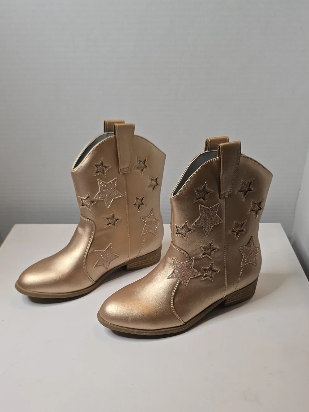 Thereabouts Rose Gold Cowgirl Boots Size 4